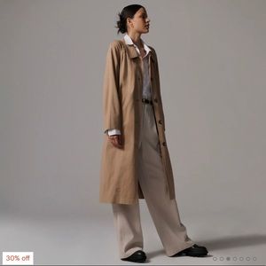 Everlane Gathered Drape Trench Coat